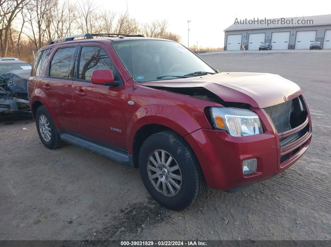 2008 Mercury Mariner Premier Red vin: 4M2CU87198KJ20288