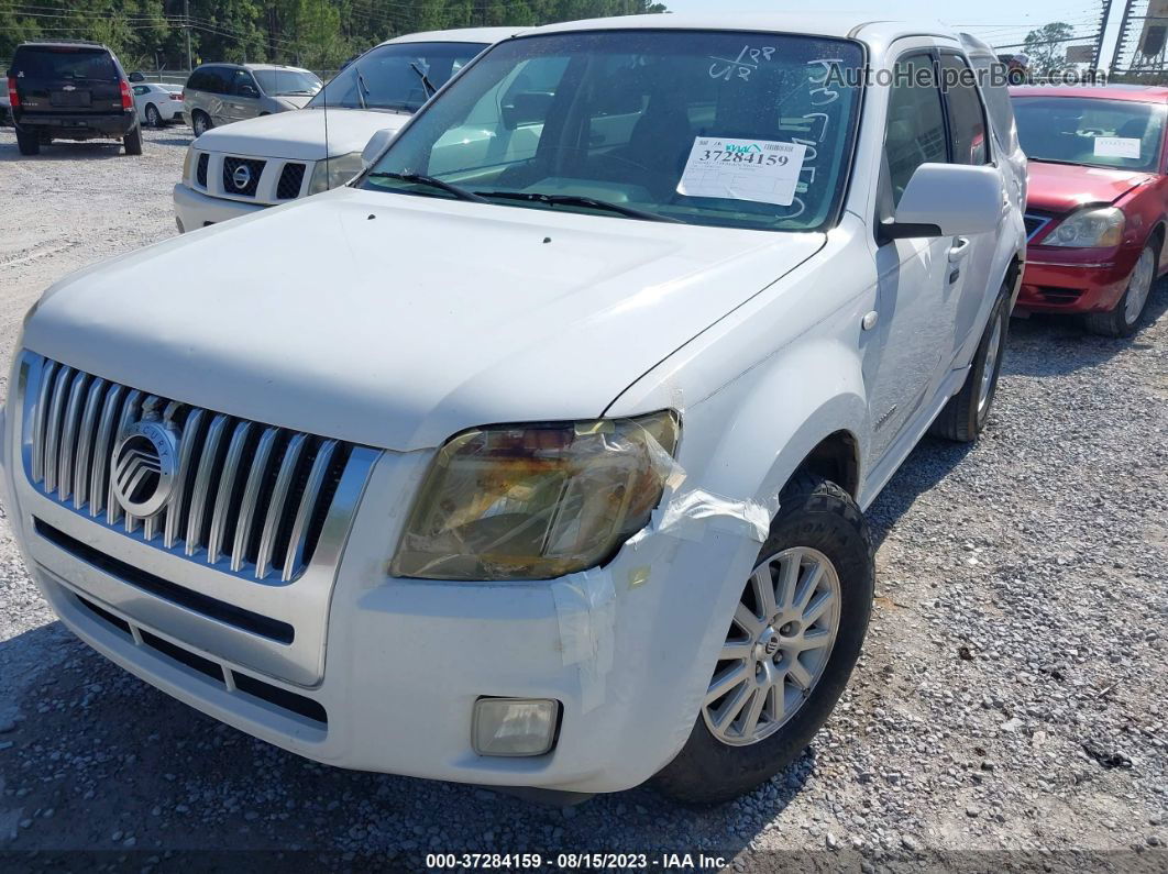 2008 Mercury Mariner Premier White vin: 4M2CU87198KJ37575