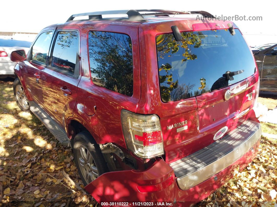 2008 Mercury Mariner Premier Red vin: 4M2CU87198KJ54330