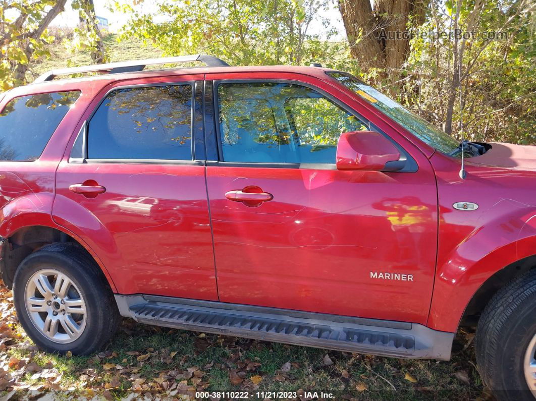 2008 Mercury Mariner Premier Red vin: 4M2CU87198KJ54330