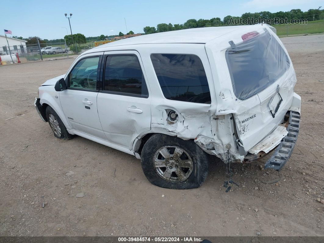 2008 Mercury Mariner V6 White vin: 4M2CU91118KJ17044