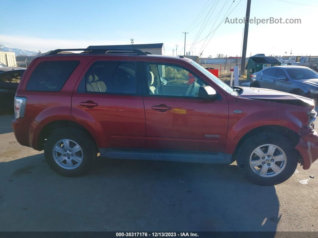 2008 Mercury Mariner V6 Red vin: 4M2CU91118KJ54109