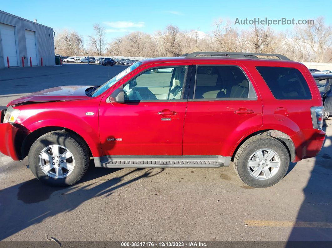 2008 Mercury Mariner V6 Red vin: 4M2CU91118KJ54109