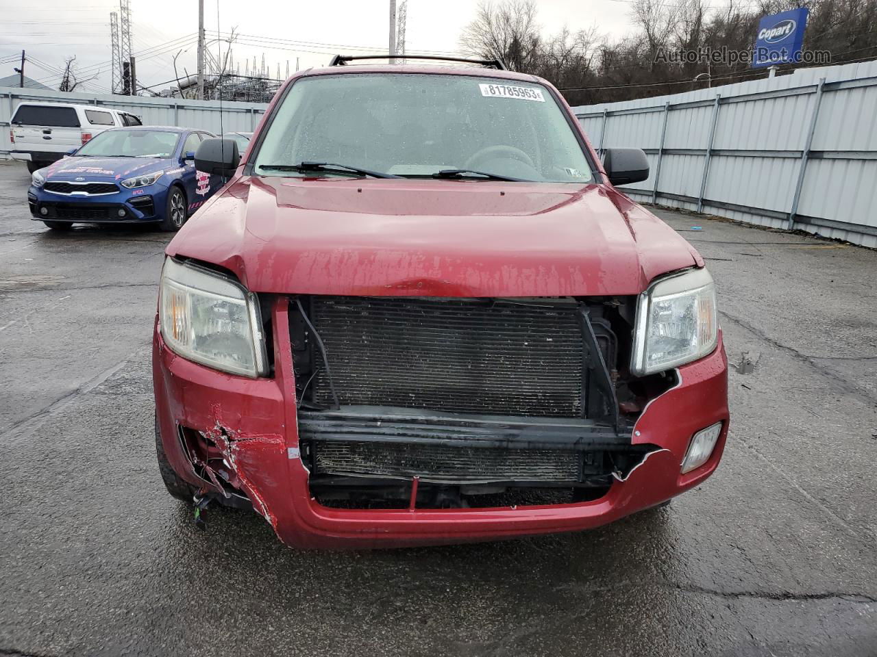 2008 Mercury Mariner  Темно-бордовый vin: 4M2CU91138KJ20821