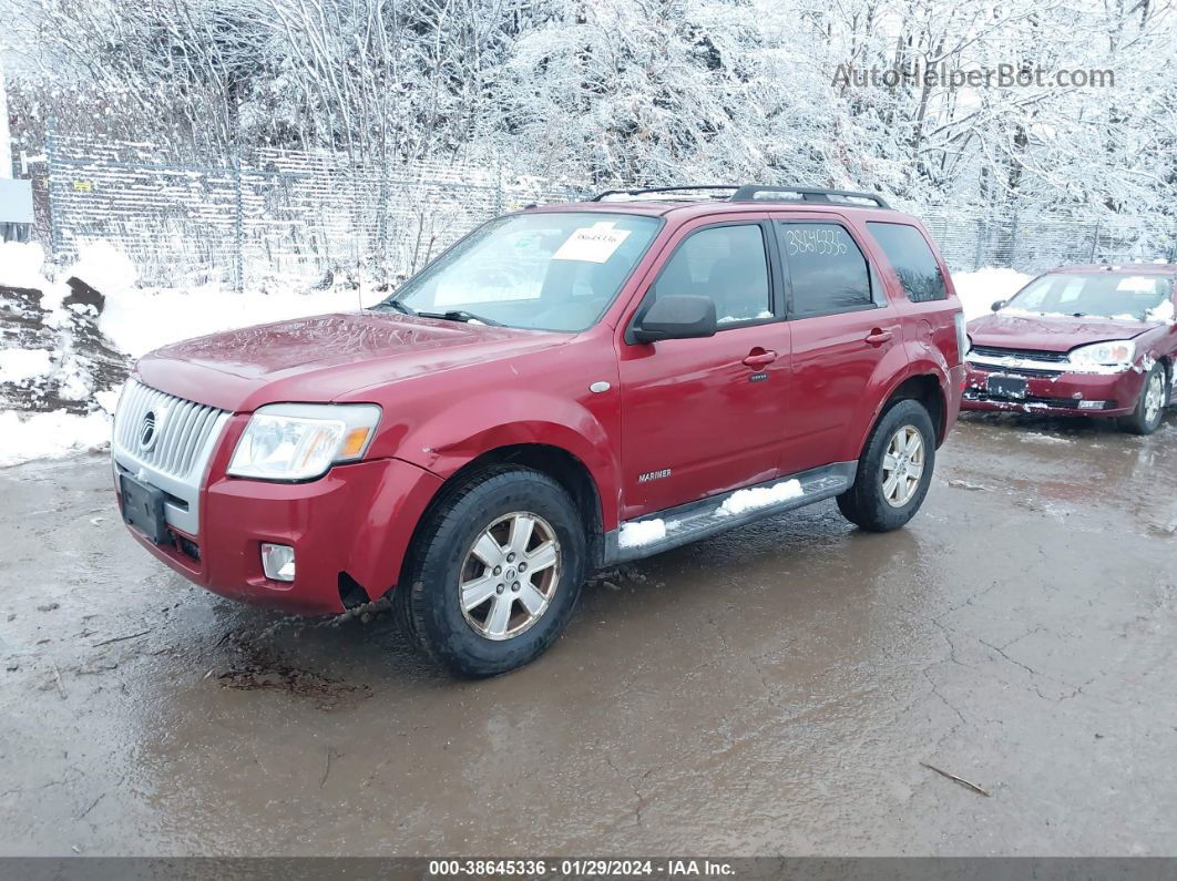 2008 Mercury Mariner V6 Maroon vin: 4M2CU91138KJ22780