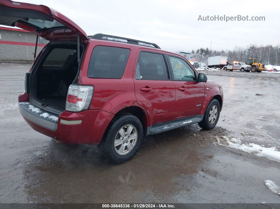 2008 Mercury Mariner V6 Maroon vin: 4M2CU91138KJ22780