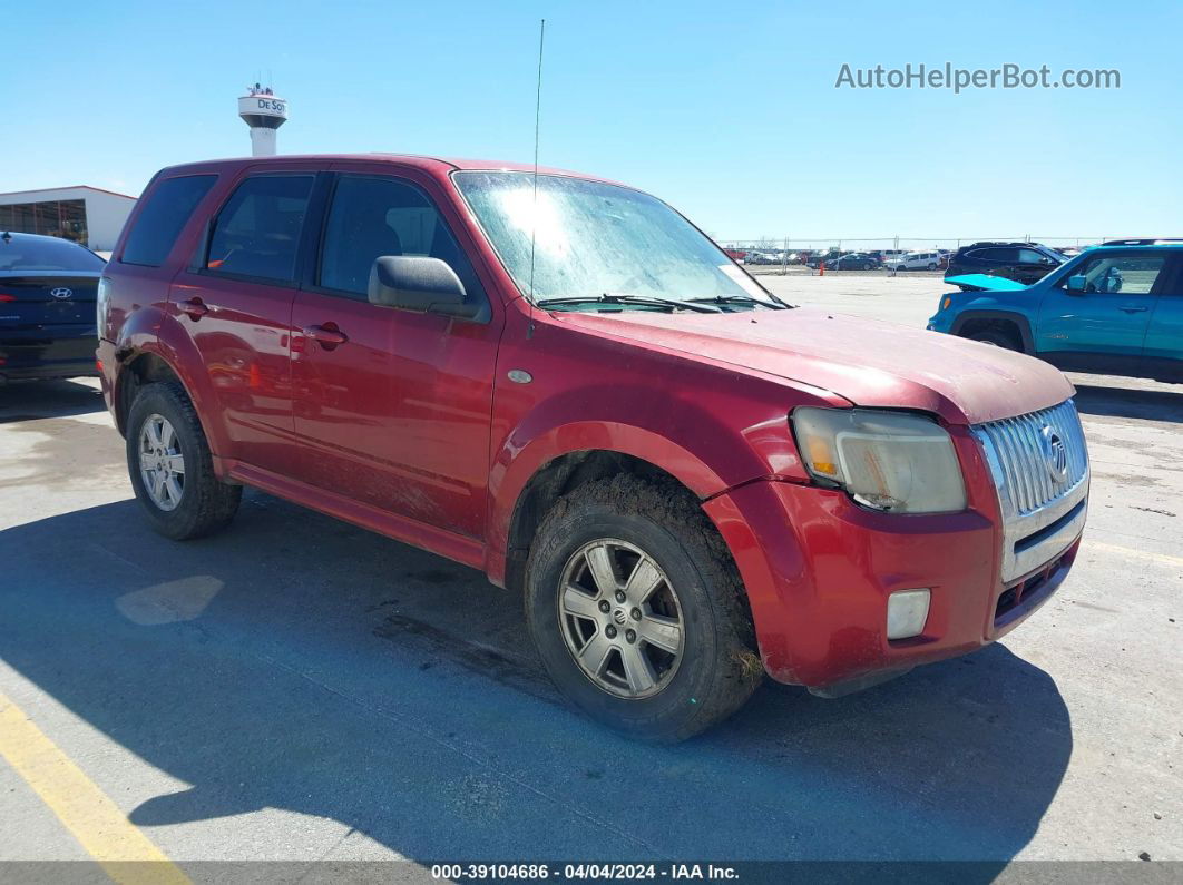 2008 Mercury Mariner V6 Red vin: 4M2CU91138KJ45279