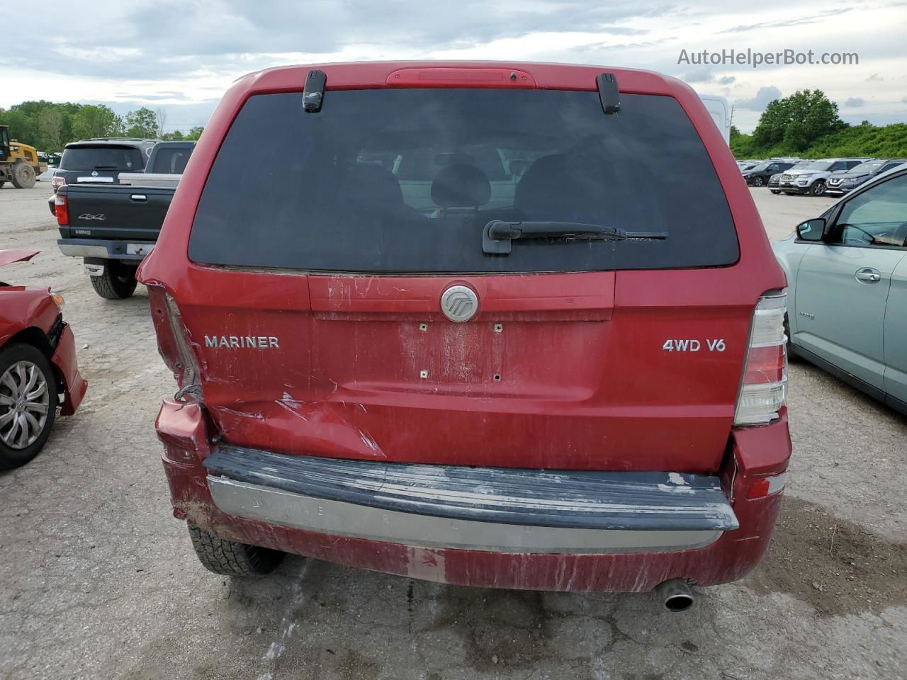 2008 Mercury Mariner  Темно-бордовый vin: 4M2CU91138KJ47615