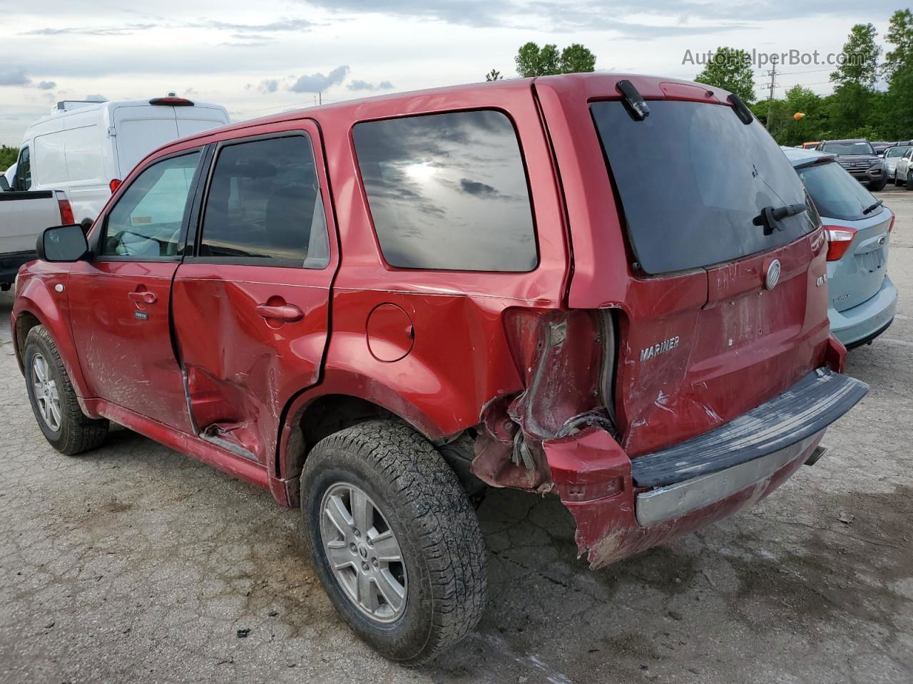 2008 Mercury Mariner  Темно-бордовый vin: 4M2CU91138KJ47615