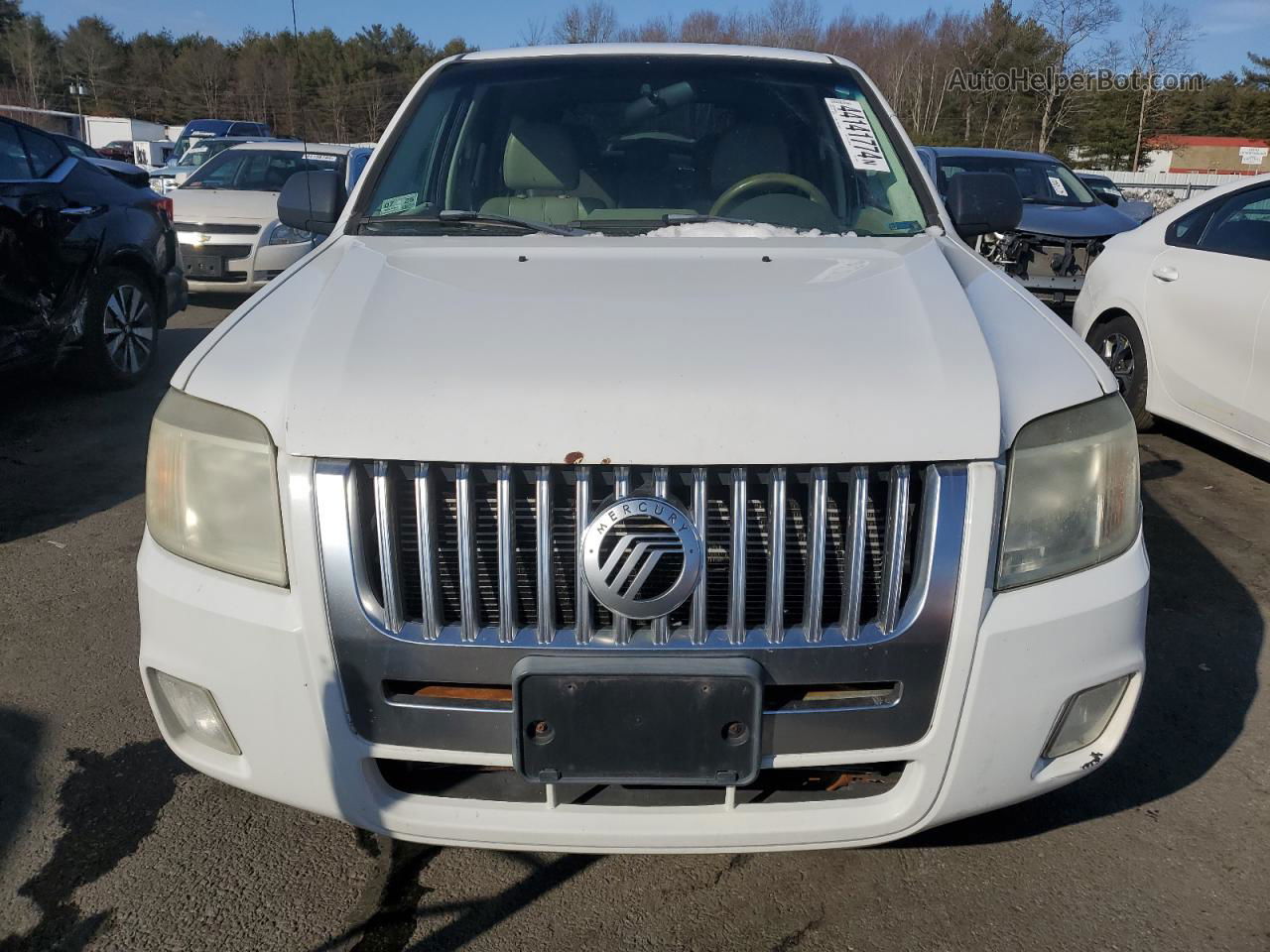 2008 Mercury Mariner  White vin: 4M2CU91148KJ10167