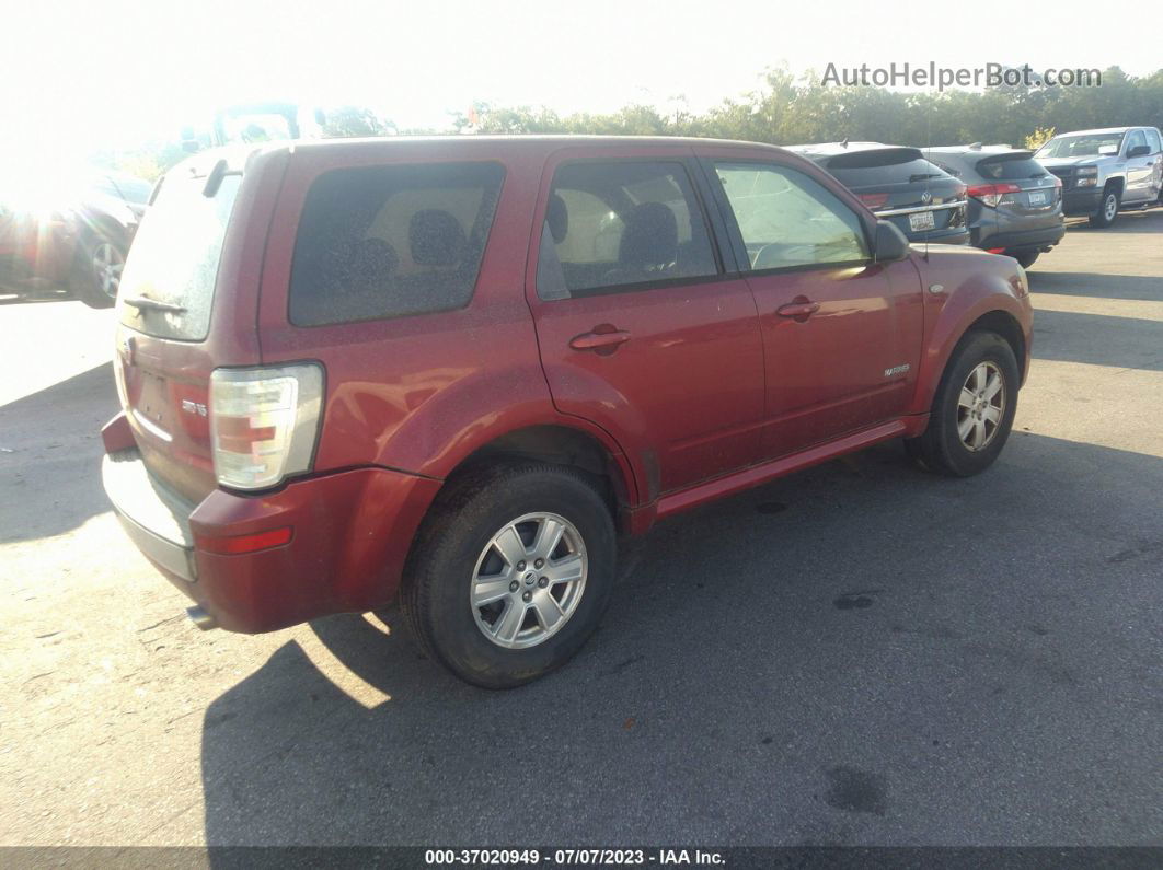 2008 Mercury Mariner   Red vin: 4M2CU91148KJ16342