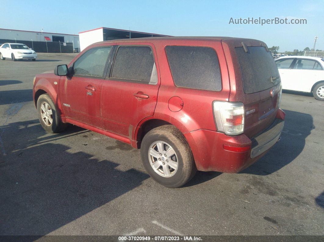 2008 Mercury Mariner   Красный vin: 4M2CU91148KJ16342