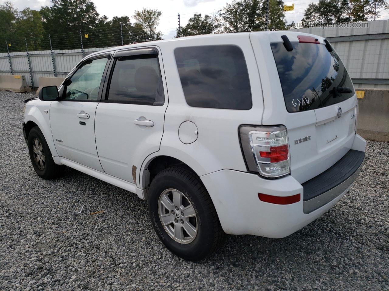 2008 Mercury Mariner  White vin: 4M2CU91148KJ16440