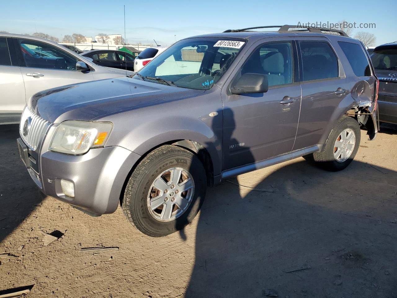 2008 Mercury Mariner  Gray vin: 4M2CU91148KJ47283