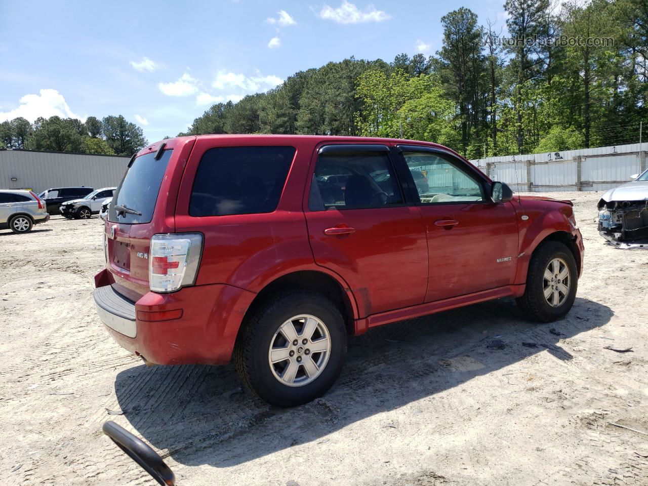 2008 Mercury Mariner  Red vin: 4M2CU91158KJ16981