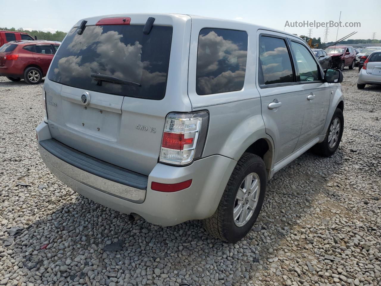 2008 Mercury Mariner  Silver vin: 4M2CU91188KJ10057