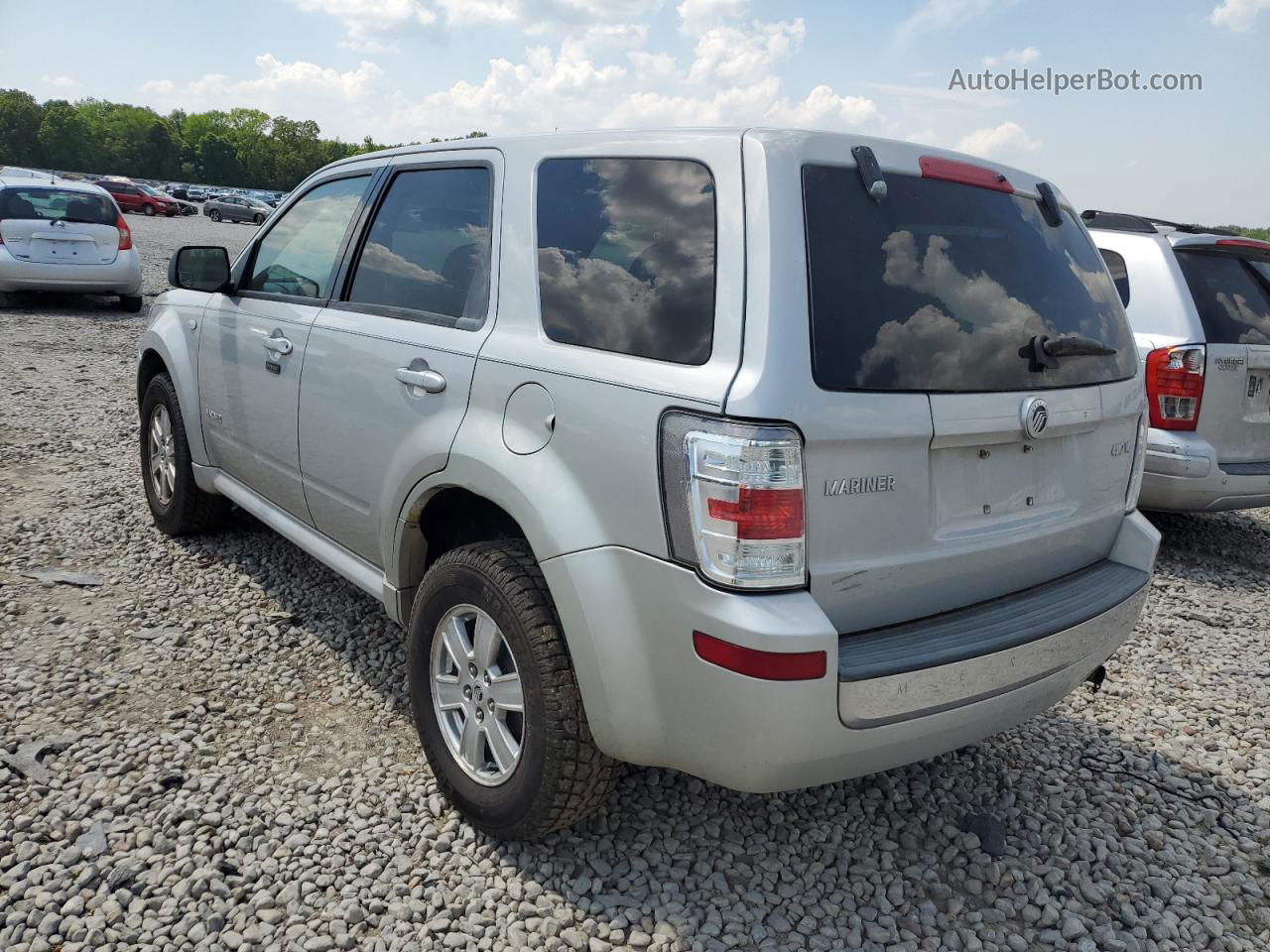 2008 Mercury Mariner  Silver vin: 4M2CU91188KJ10057