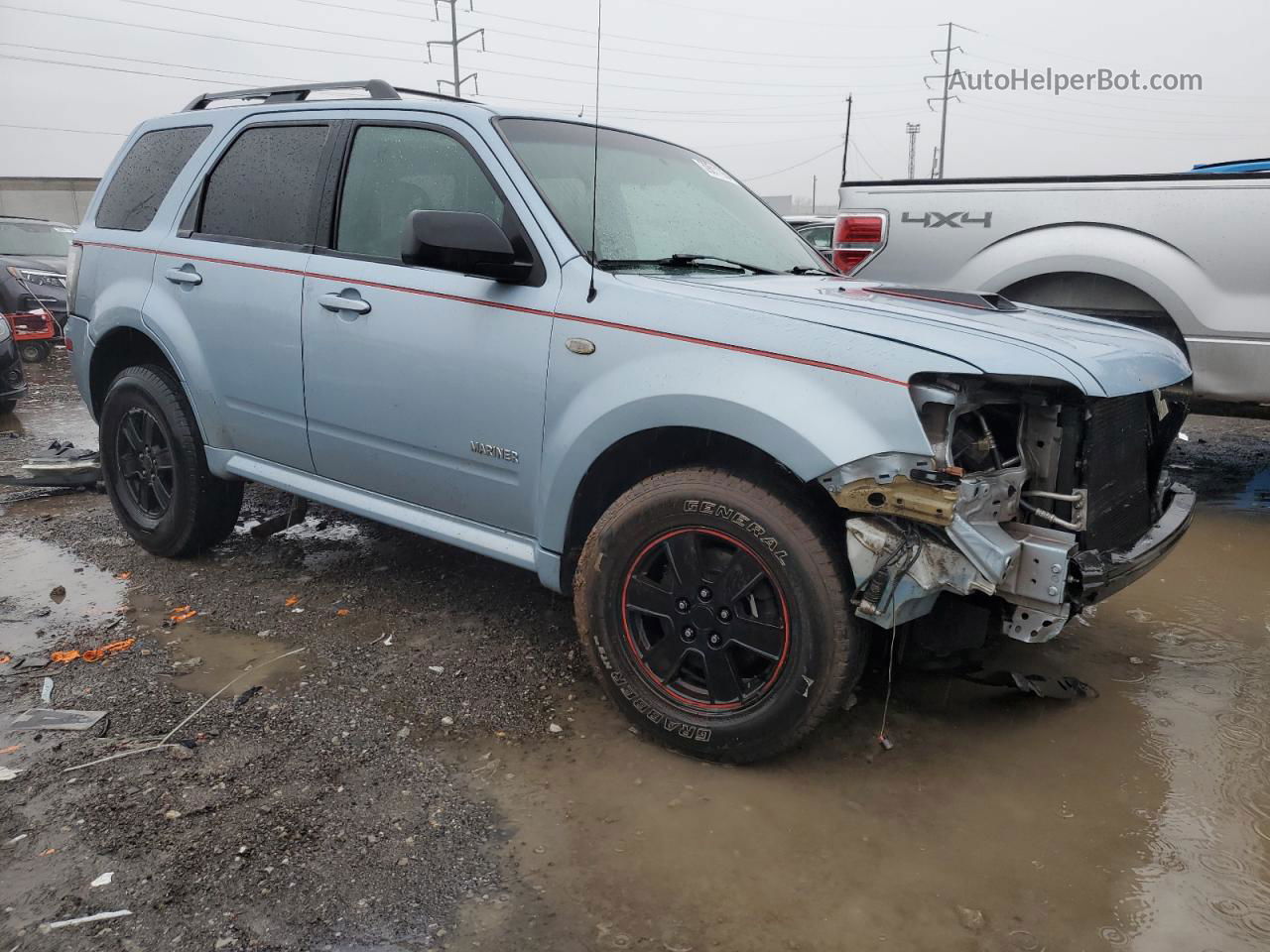 2008 Mercury Mariner  Синий vin: 4M2CU91188KJ17784