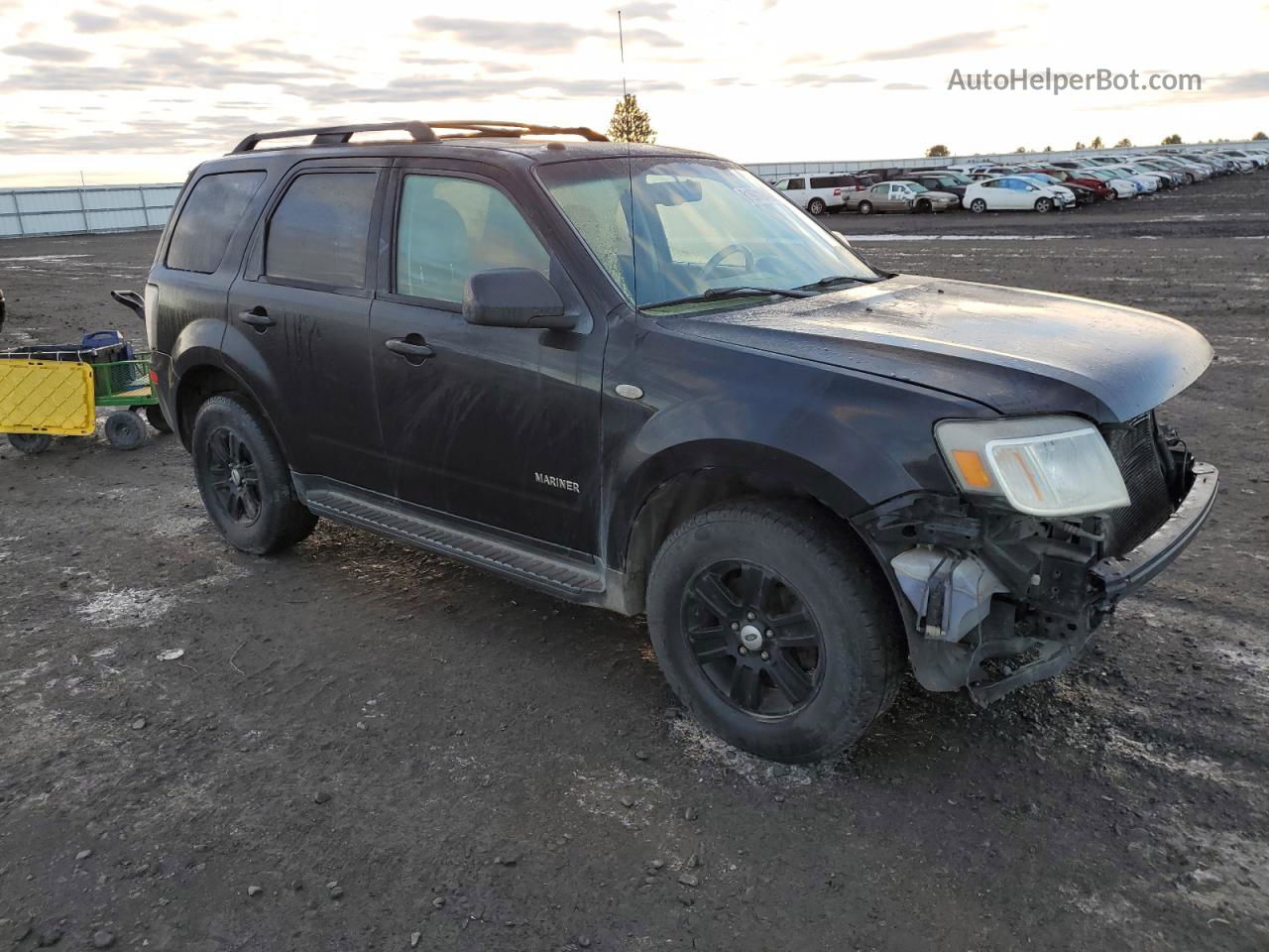 2008 Mercury Mariner  Черный vin: 4M2CU91198KJ20130