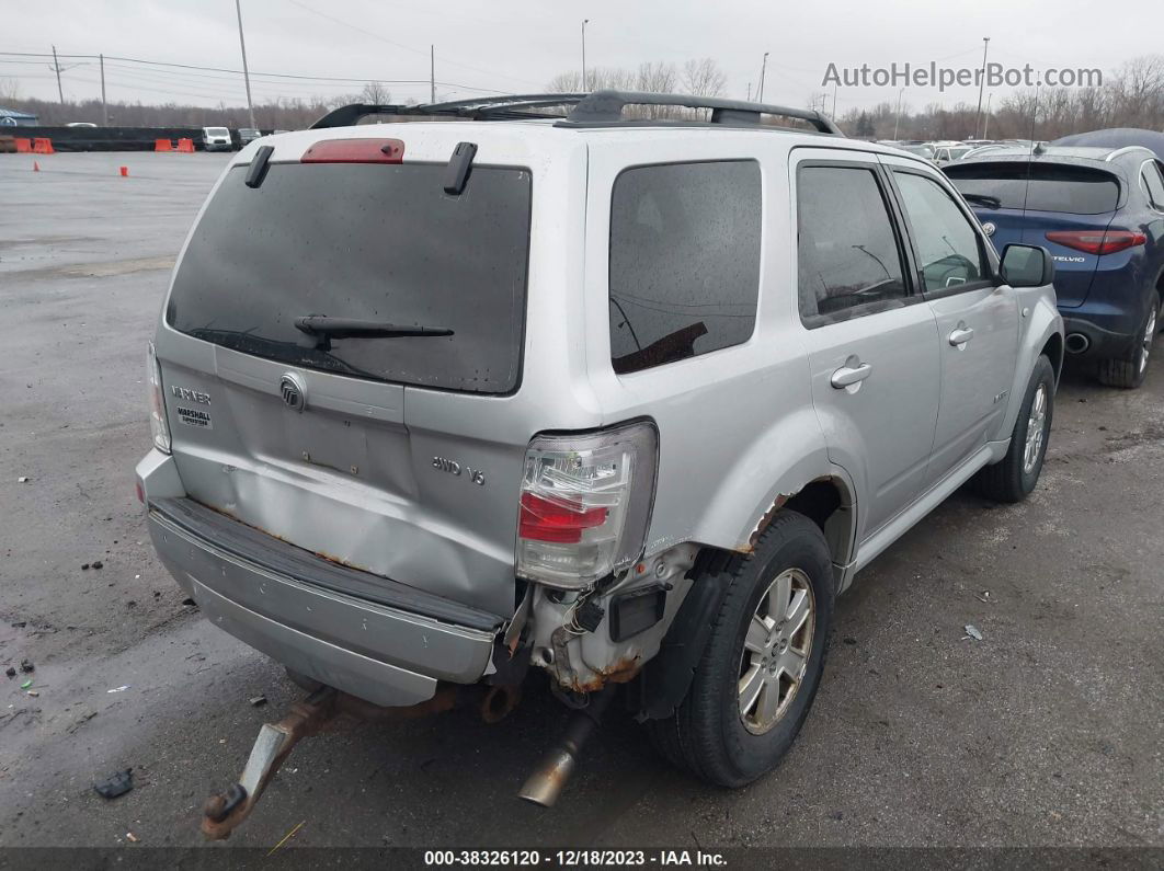 2008 Mercury Mariner V6 Silver vin: 4M2CU91198KJ27398