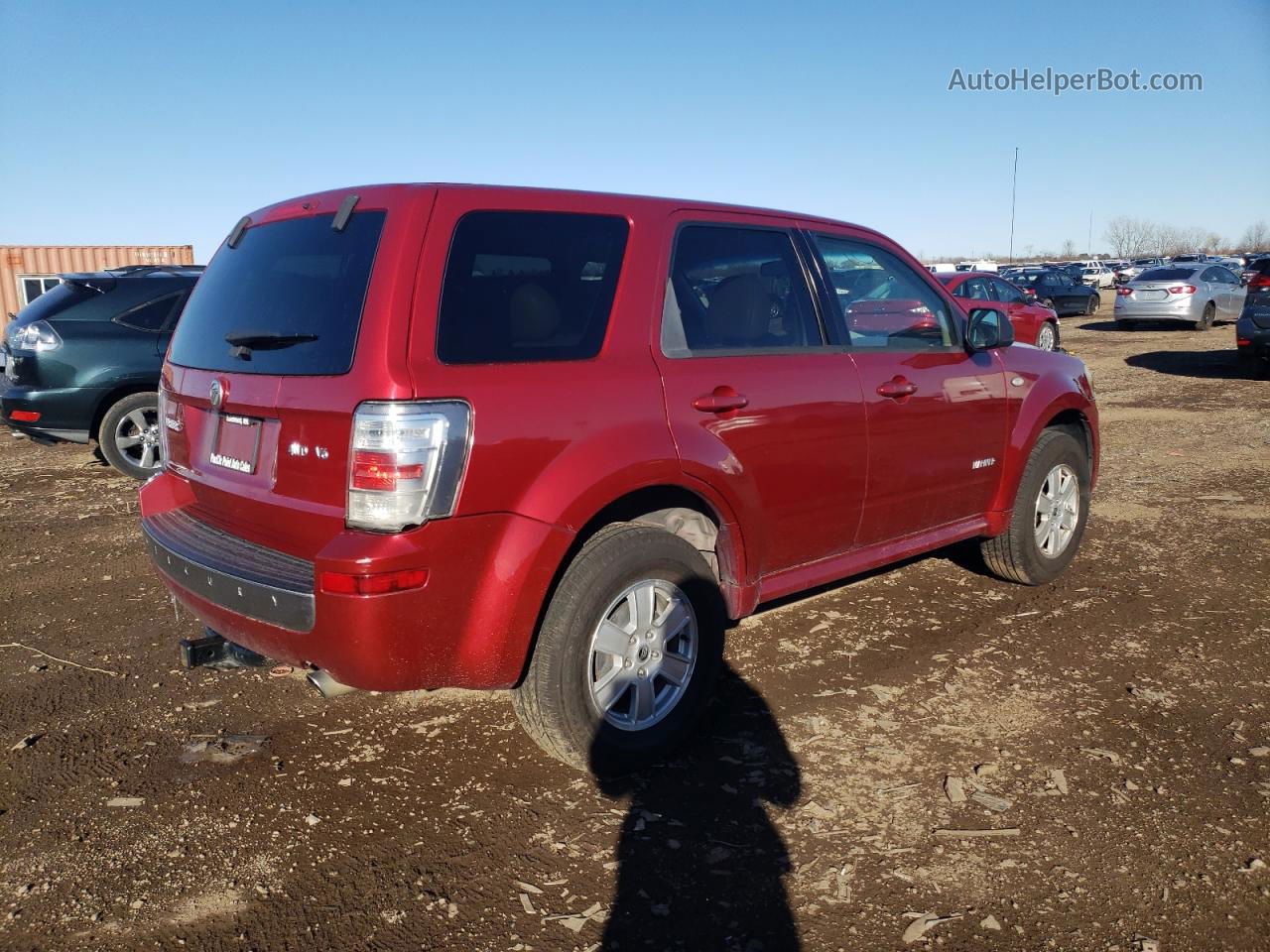 2008 Mercury Mariner  Red vin: 4M2CU91198KJ50275