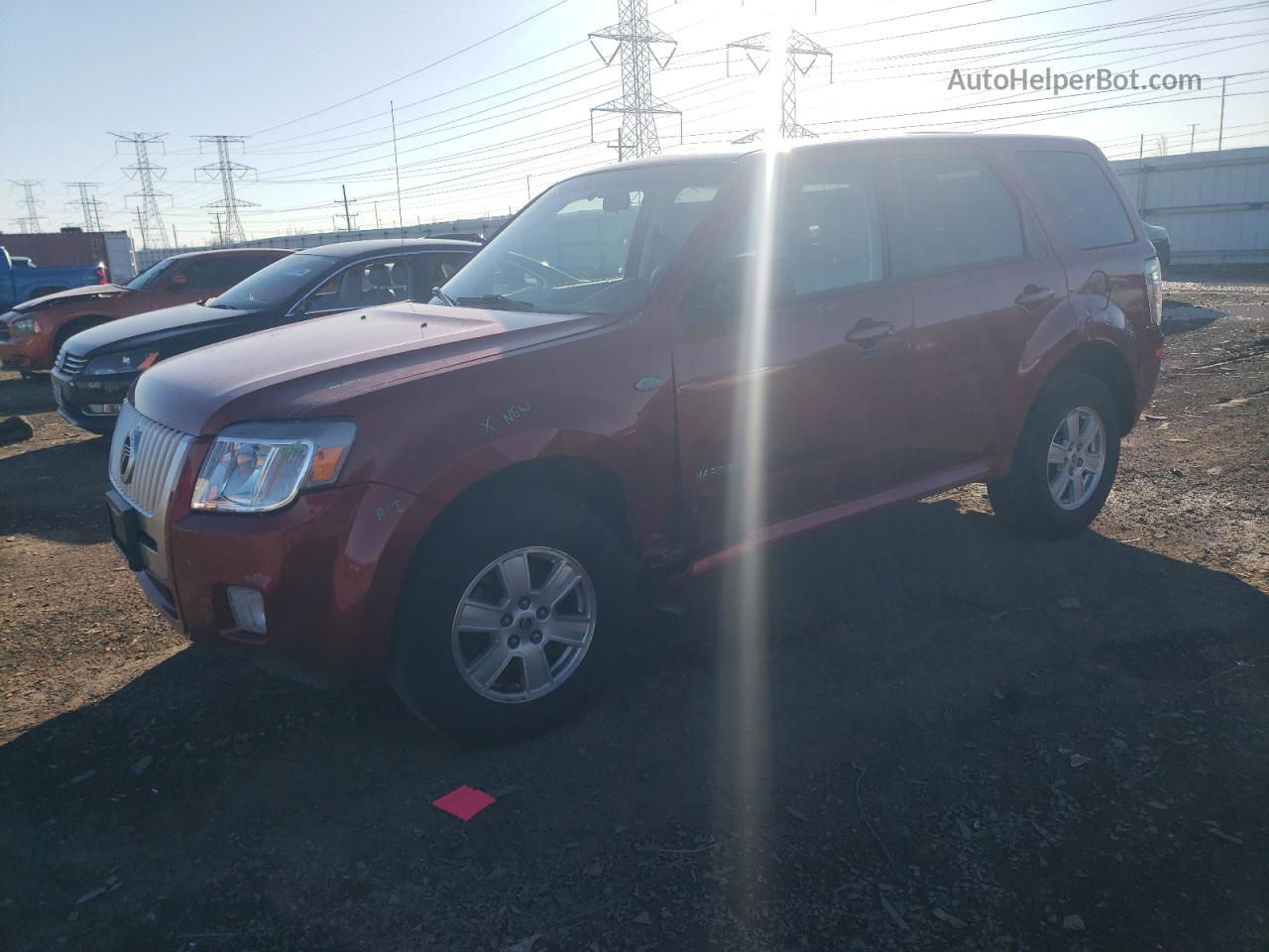 2008 Mercury Mariner  Красный vin: 4M2CU91198KJ50275