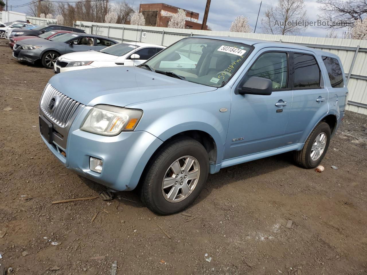 2008 Mercury Mariner  Blue vin: 4M2CU91198KJ51801