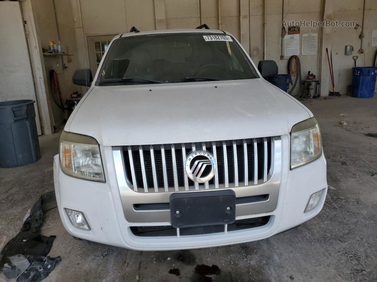 2008 Mercury Mariner  White vin: 4M2CU91ZX8KJ20501