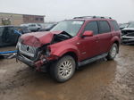 2008 Mercury Mariner Premier Red vin: 4M2CU97118KJ30089