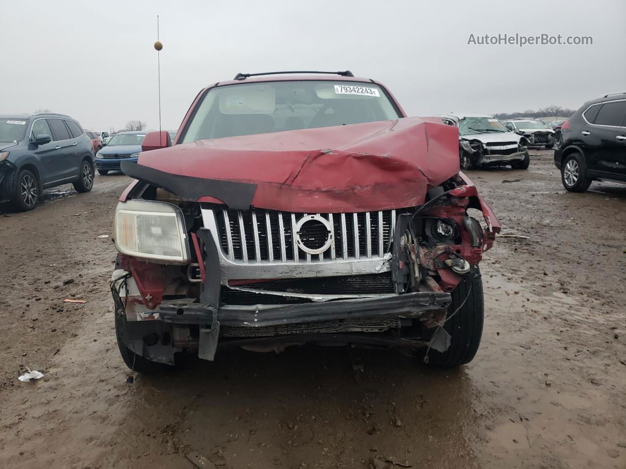 2008 Mercury Mariner Premier Red vin: 4M2CU97118KJ30089