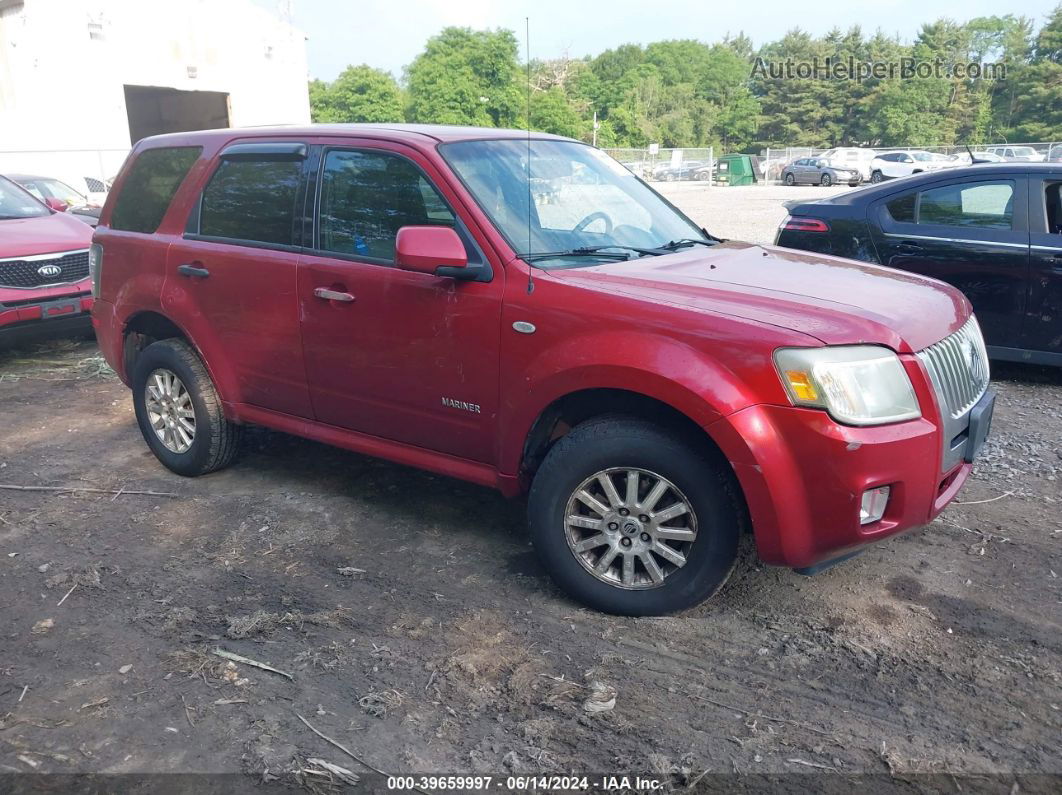 2008 Mercury Mariner Premier Red vin: 4M2CU97128KJ39982