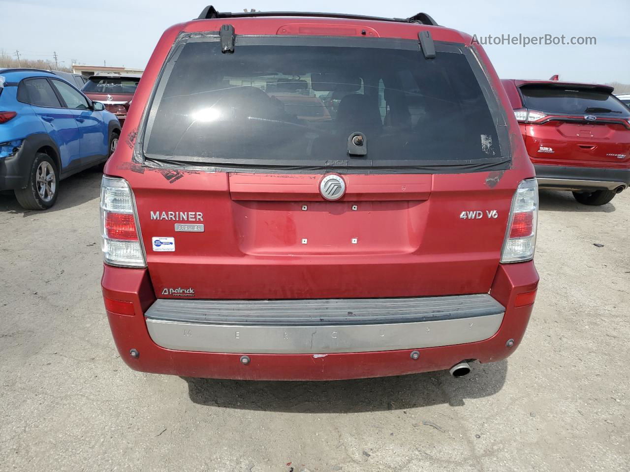 2008 Mercury Mariner Premier Red vin: 4M2CU97148KJ05090