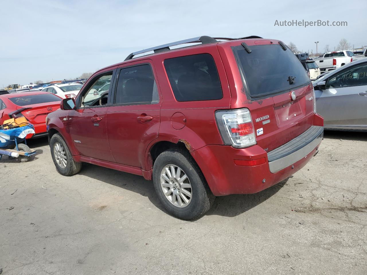 2008 Mercury Mariner Premier Red vin: 4M2CU97148KJ05090