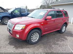 2008 Mercury Mariner Premier Red vin: 4M2CU97158KJ28829