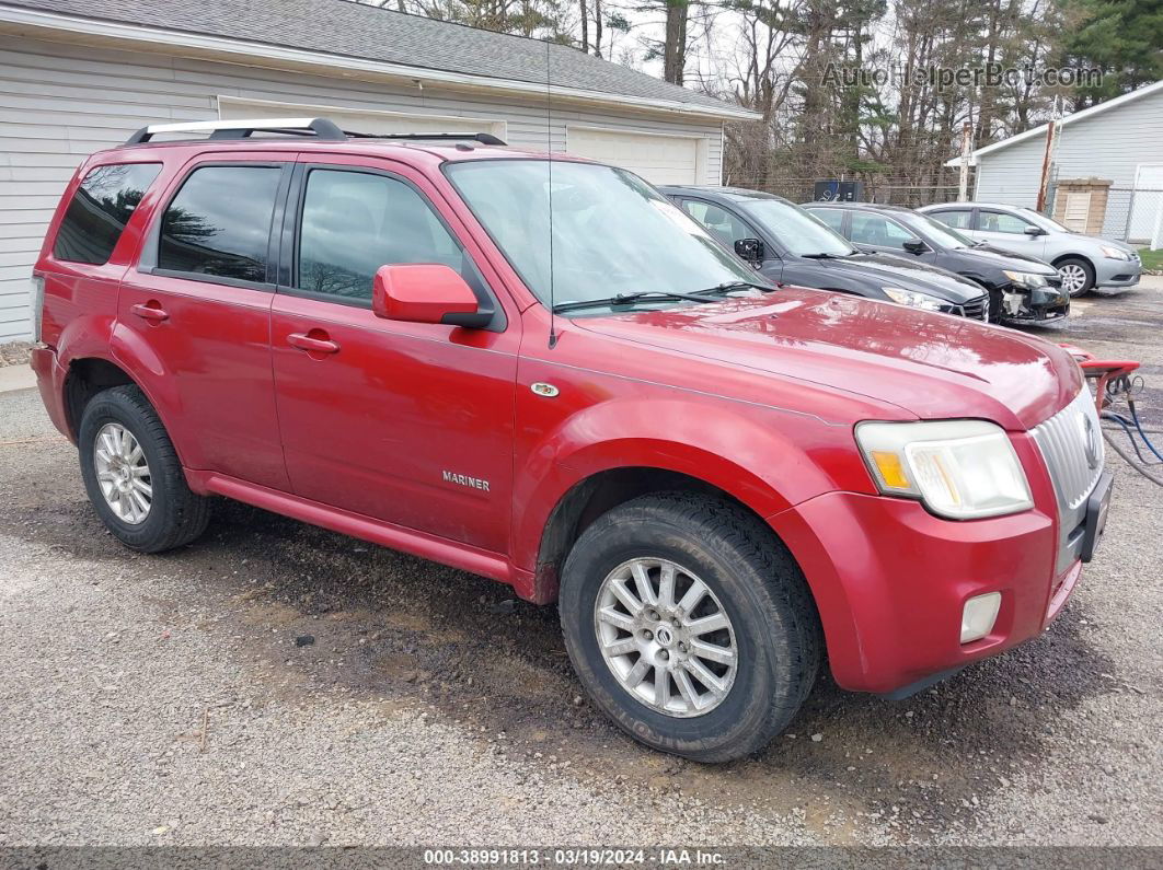 2008 Mercury Mariner Premier Red vin: 4M2CU97158KJ28829