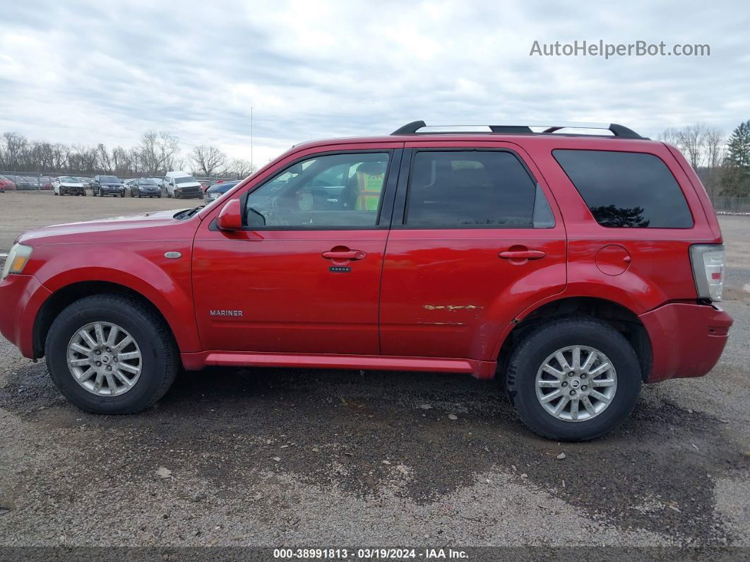 2008 Mercury Mariner Premier Red vin: 4M2CU97158KJ28829