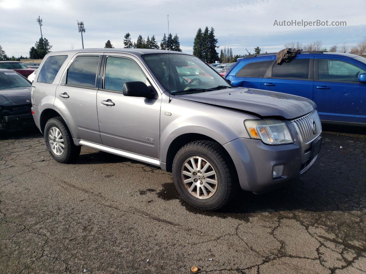 2008 Mercury Mariner Premier Silver vin: 4M2CU97158KJ44416