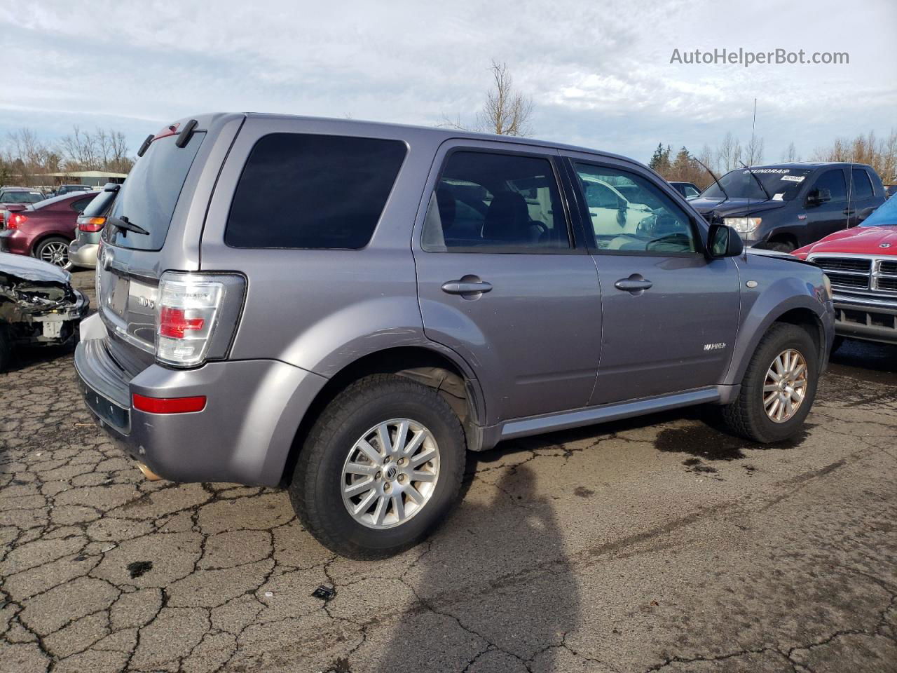 2008 Mercury Mariner Premier Silver vin: 4M2CU97158KJ44416