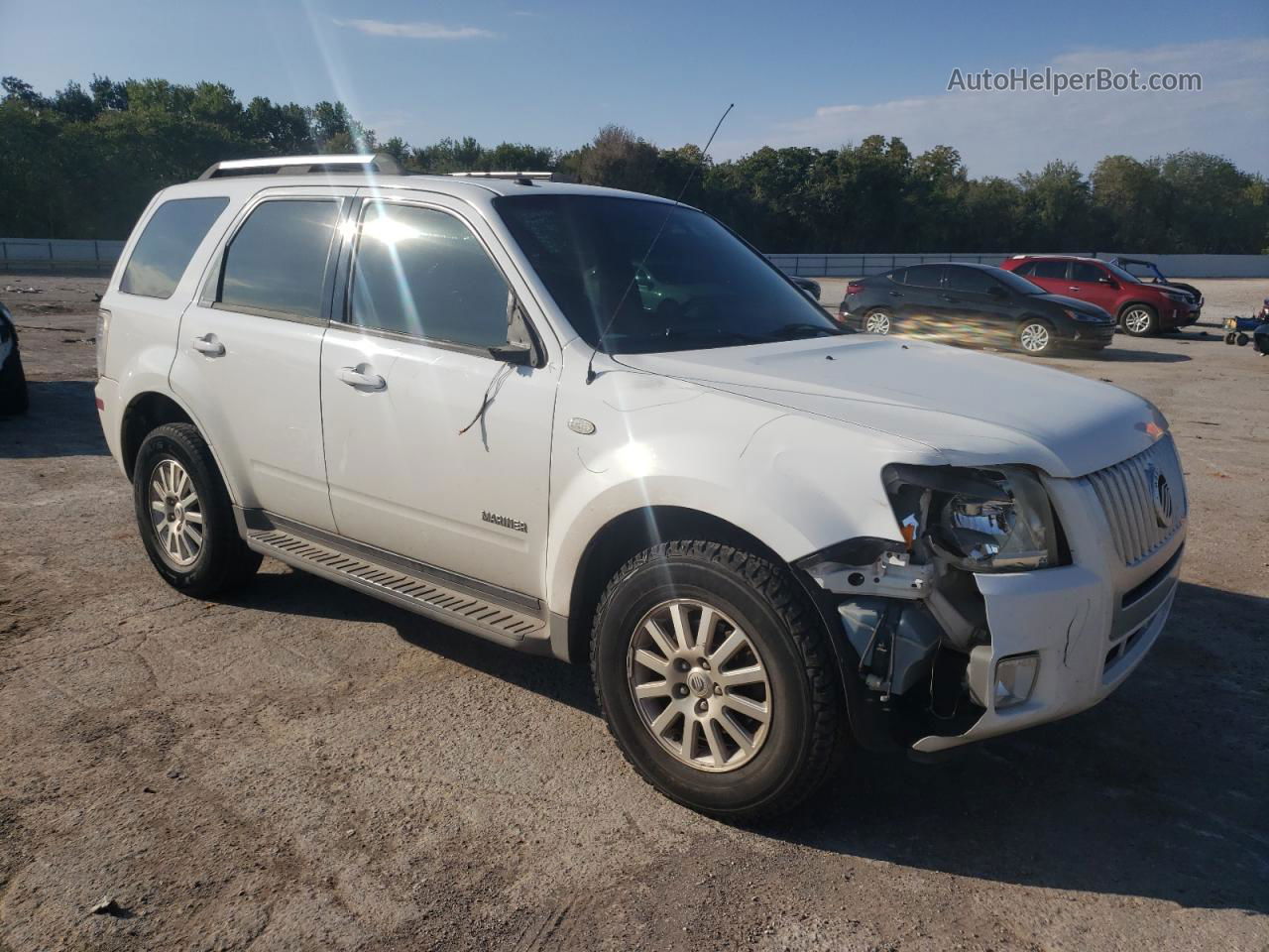 2008 Mercury Mariner Premier White vin: 4M2CU97158KJ46635