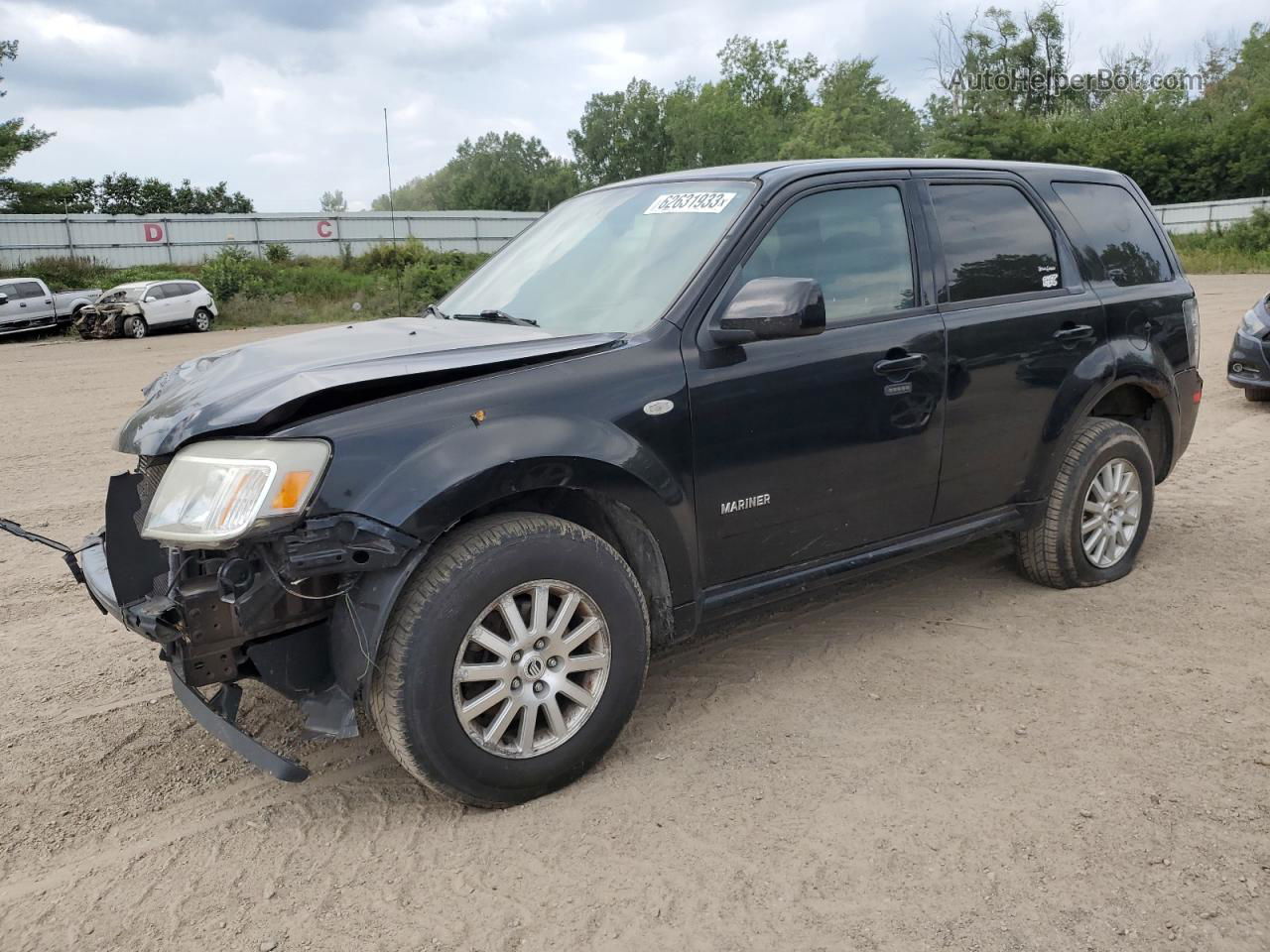 2008 Mercury Mariner Premier Черный vin: 4M2CU97168KJ36969