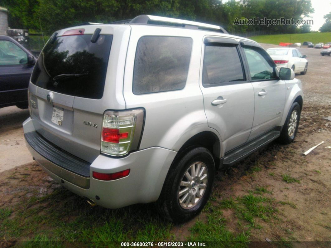 2008 Mercury Mariner Premier Silver vin: 4M2CU97198KJ10544