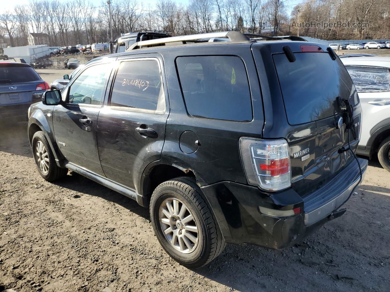 2008 Mercury Mariner Premier Black vin: 4M2CU971X8KJ16692