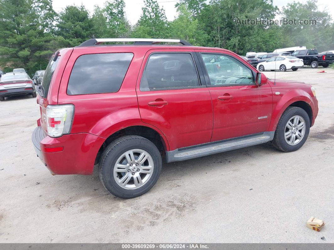 2008 Mercury Mariner Premier Red vin: 4M2CU971X8KJ43343