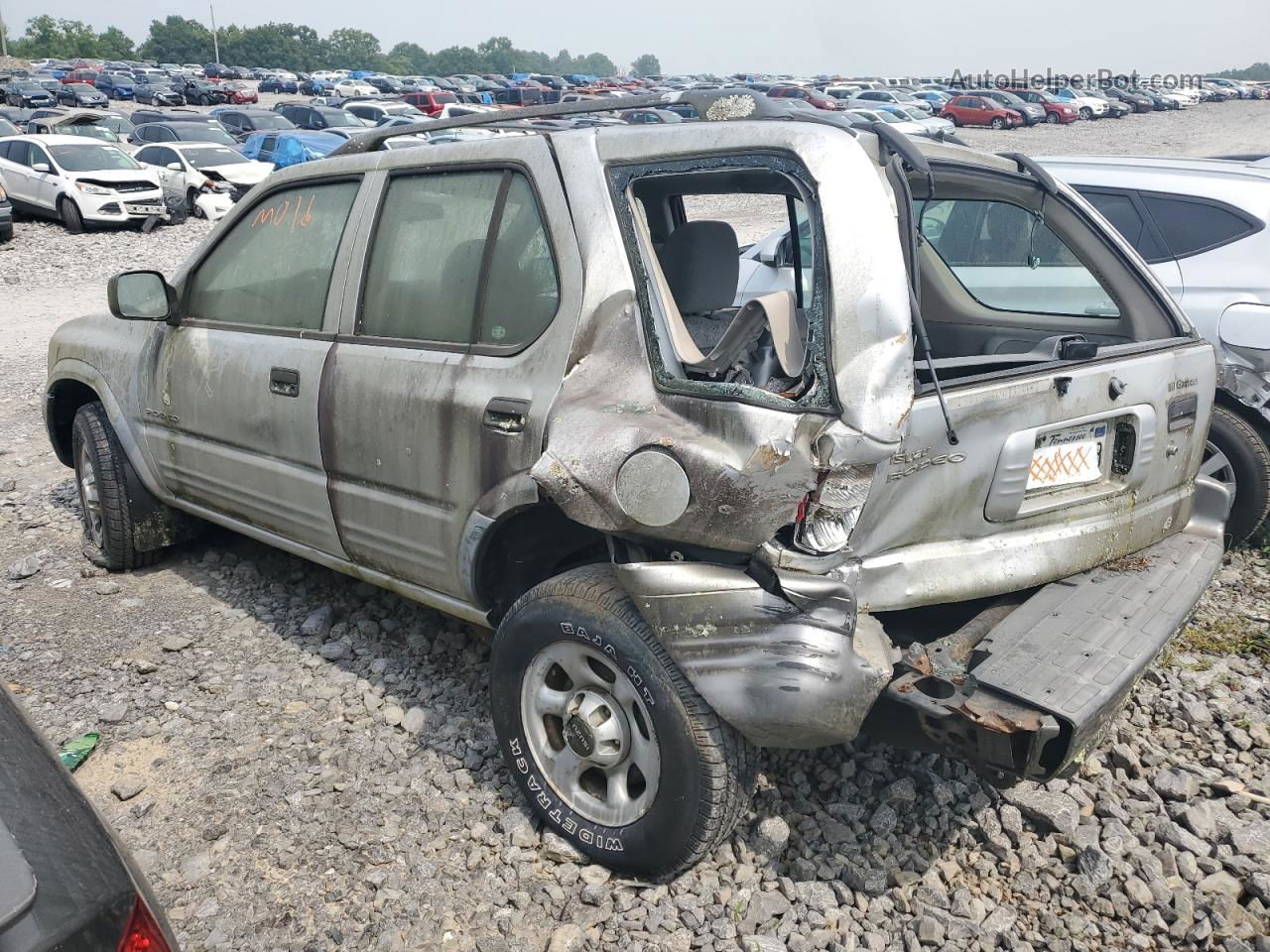 2001 Isuzu Rodeo S Silver vin: 4S2CK58D814318149