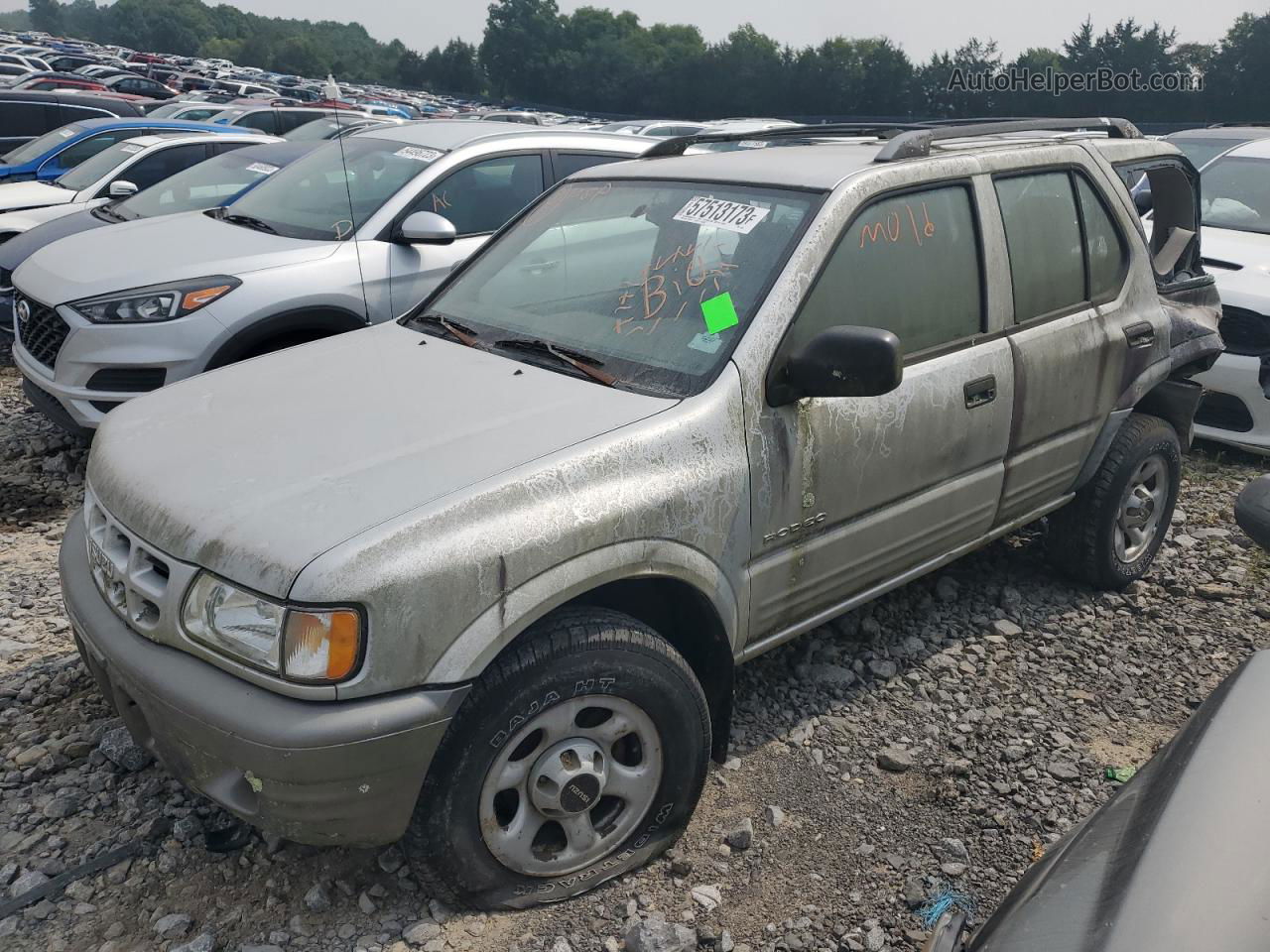 2001 Isuzu Rodeo S Серебряный vin: 4S2CK58D814318149