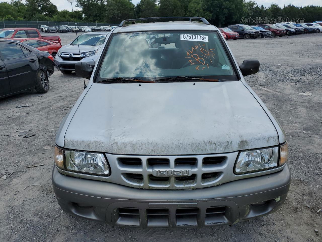 2001 Isuzu Rodeo S Silver vin: 4S2CK58D814318149