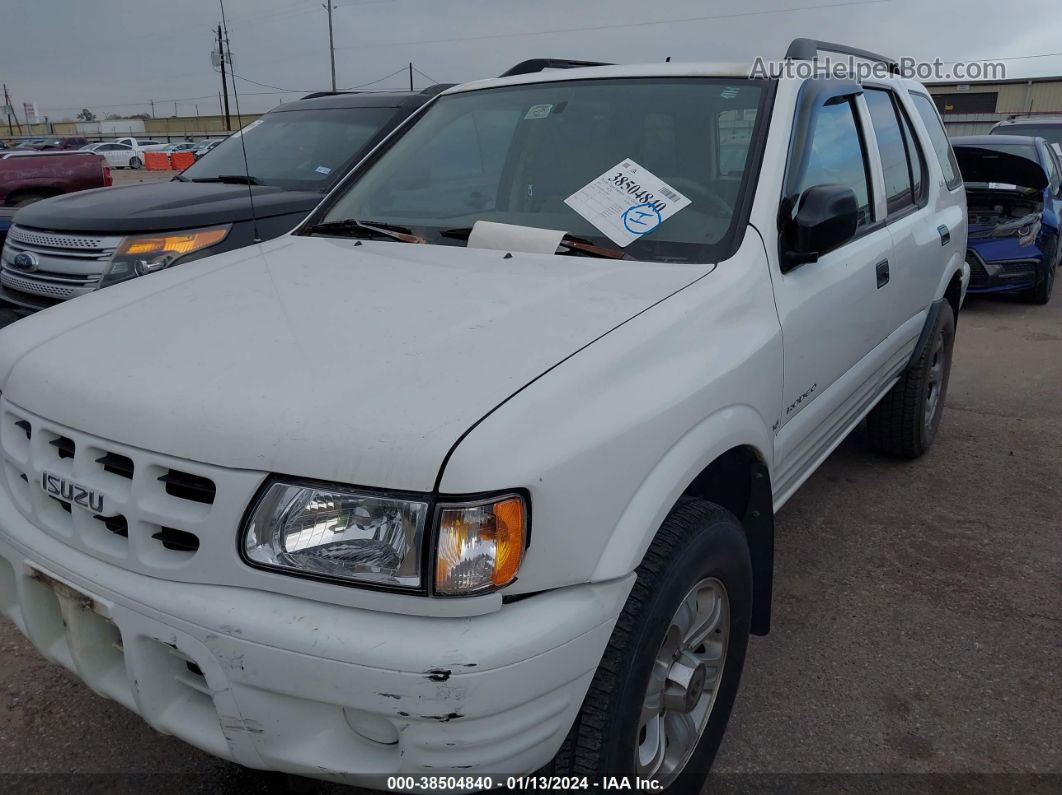 2001 Isuzu Rodeo Ls/lse/s Белый vin: 4S2CK58W214344084