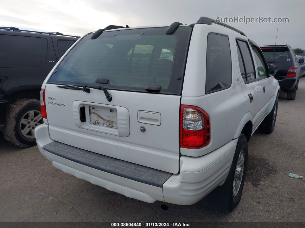 2001 Isuzu Rodeo Ls/lse/s Белый vin: 4S2CK58W214344084