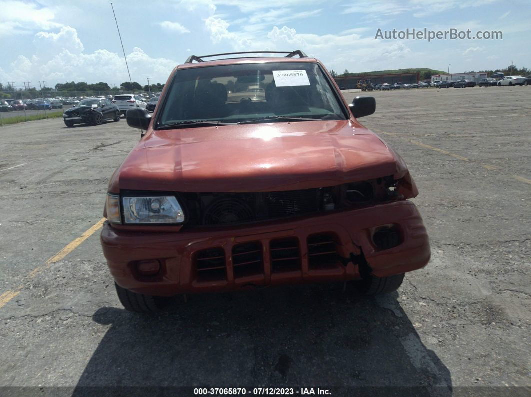 2001 Isuzu Rodeo S/ls/lse Orange vin: 4S2CK58W314339878