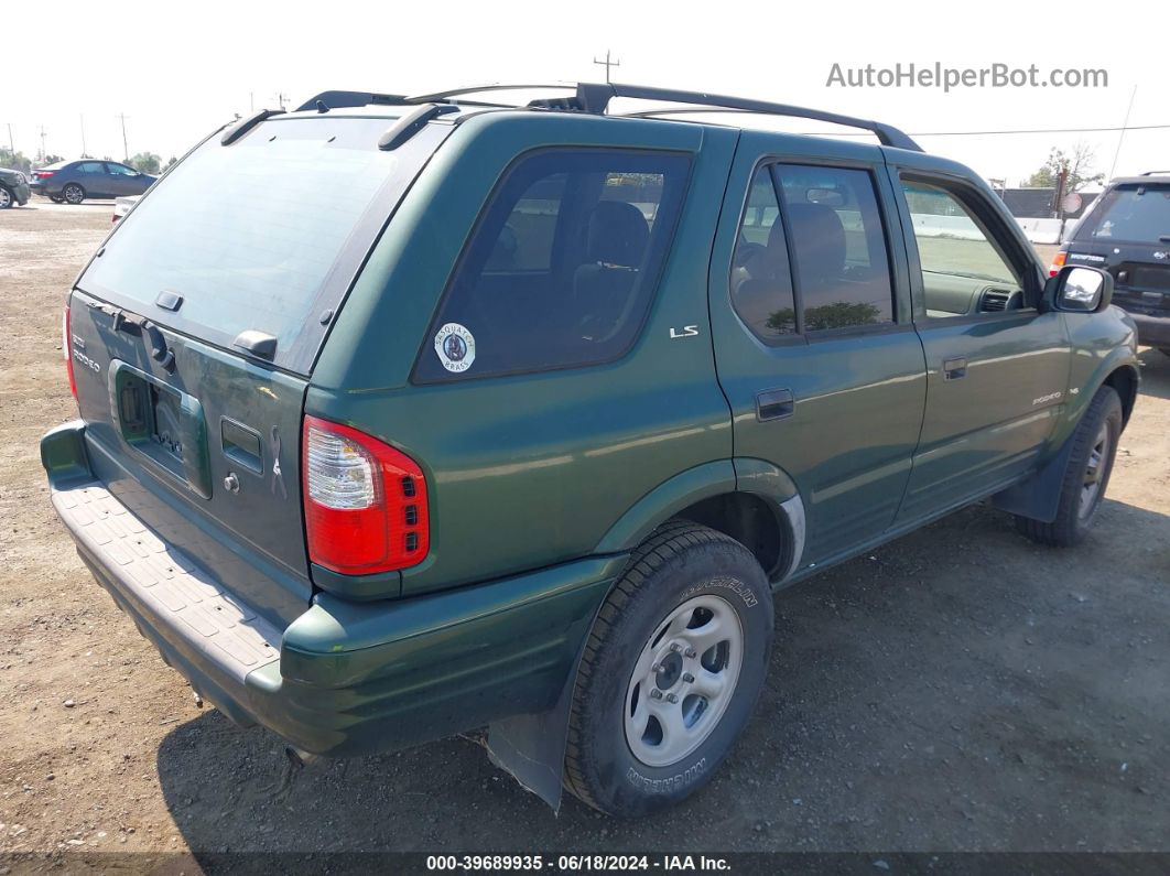 2001 Isuzu Rodeo Ls 3.2l V6/lse 3.2l V6/s 3.2l V6 Green vin: 4S2CK58W314341856